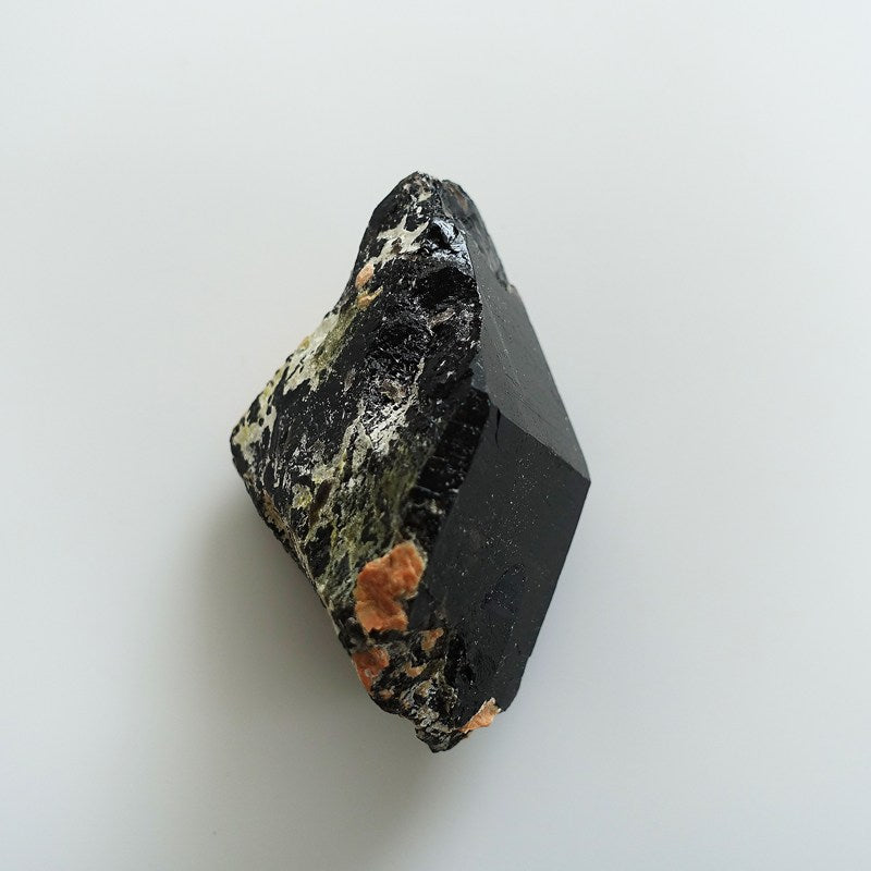 希少!天然モリオン(黒水晶)原石ポイント 231.3g/88mm《非加熱/長石共生》中国山東省産