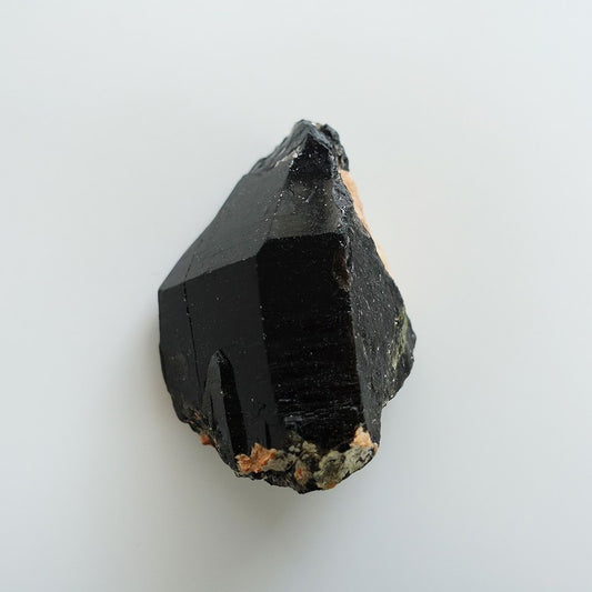 希少！天然モリオン（黒水晶）原石ポイント 231.3g/88mm《非加熱/長石共生》中国山東省産